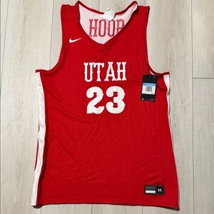 Nike Reversible Red & White Utah Basketball Jersey #23 Brand New
